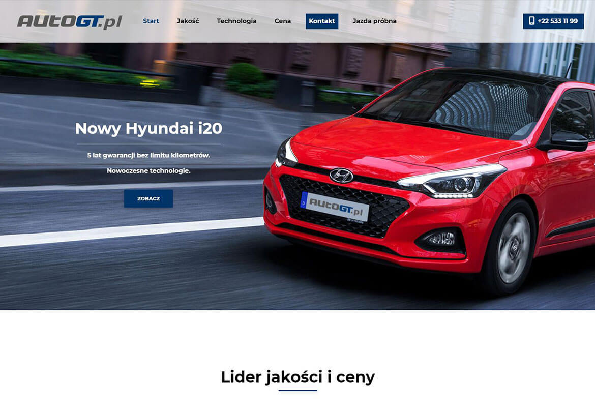 Landing Page Hyundai i20