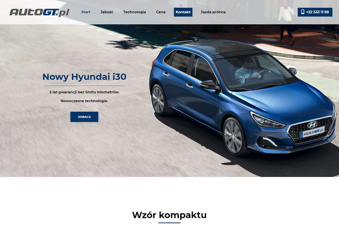 Landing Page Hyundai i30