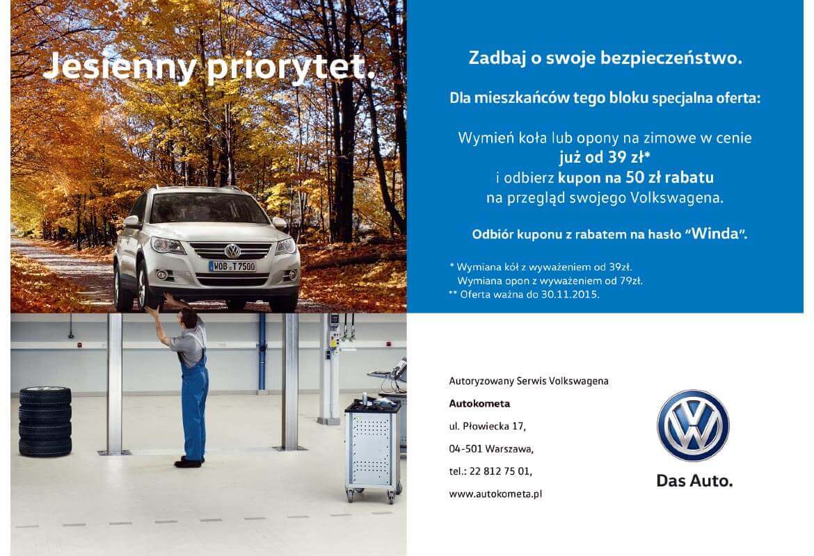 Projekt ulotki Volkswagen 