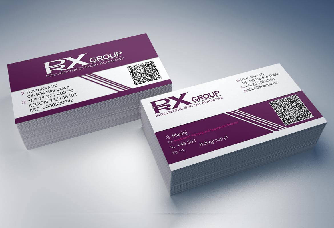 Wizytówki DRX Group